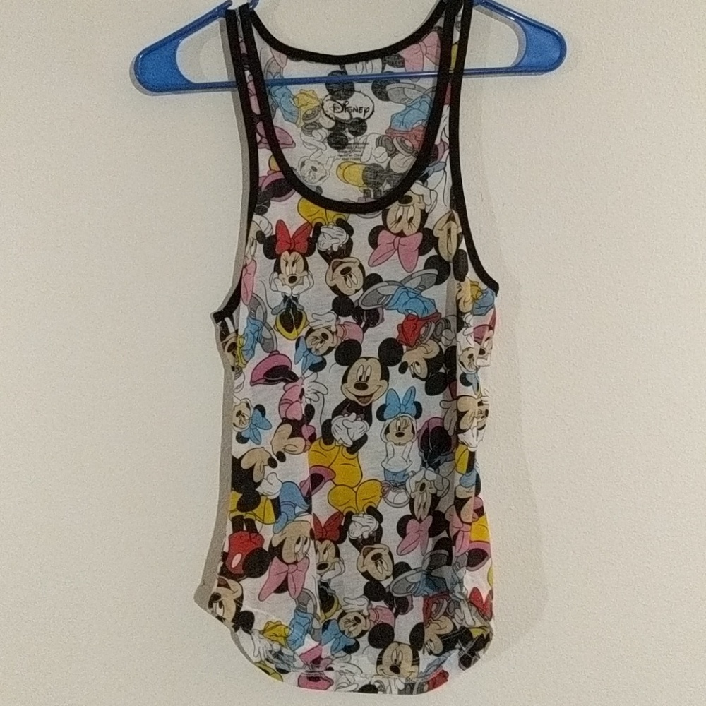 Disney minnie and mickey tank top size S